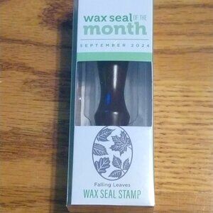 Spellbinders Wax Seal Stamp & a bag of wax - Falling Leaves